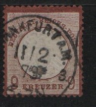 Dt. Kaiserreich, Brustschilder, 1872, Mi.- Nr.: 27 b, gestempelt, doppelt geprüft Sommer BPP! Seltenes Bedarfsstück!