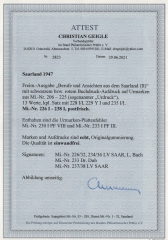 Saarland, 1947, Mi.- Nrn.: 226I- 238I, je vom Or /Sr.! **!Kpl. Urdruck- Satz, FA Ney BPP + akt. FA Geigle BPP! Echt und einwandfrei!