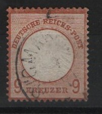 Dt. Kaiserreich, Brustschilder, 1872, Mi.- Nr.: 27 a, gestempelt, höher geprüft Krug BPP! Seltenes (und schönes) Bedarfsstück!