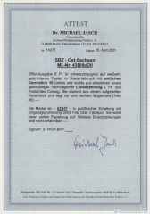 Ost- Sachsen, 1945, Mi.- Nr.: 43 BIIb / DII vom SR, **, akt. Fotoattest Dr. Jasch BPP: echt + ...! Kabinettstück!