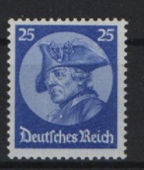 III. Reich, 1933, Mi.- Nr.: 481, 25 Pf Friedrich der Große, **, tiefgeprüft Schlegel BPP! Selten!