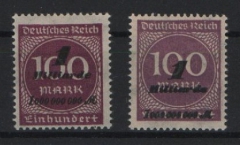 DR, Infla, 1923, Mi.- Nr.: 331a (und b), **, a signiert HK (= Heinrich Köhler), seltene Marke!