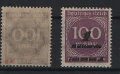 DR, Infla, 1923, Mi.- Nr.: 331a (und b), **, a signiert HK (= Heinrich Köhler), seltene Marke!