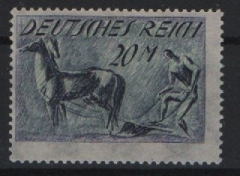 DR, Infla, 1922, Mi.- Nr.: 196 I, (kopfstehender Unterdruck!) **, tiefstgeprüft Dr. Oechsner BPP! Selten! Luxusstück!