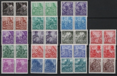 DDR, 1953, Mi.- Nrn.: 362- 379, je im waagerechten Paar!, **, kpl. Paar-Satz! Qualitätssatz!