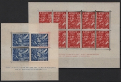 Niederlande, 1942, Legionsblöcke Nr.: 1 + 2 **, Kabinettsatz! Selten!