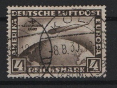 DR / Weimar, 1930, Mi.- Nrn.: 439 Y, Die Süd- Amerikafahrt, gestempelt, geprüft Schlegel BPP! Bedarfsstück! Selten!