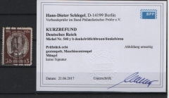 III. Reich, 1934, Mi.- Nr.: 540 y b, gestempelt, K.- Befund Schlegel BPP; echt und ....! Bedarfsstück!