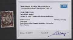 III. Reich, 1934, Mi.- Nr.: 540 y b, gestempelt, K.- Befund Schlegel BPP; echt und ....! Gutes Bedarfsstück!