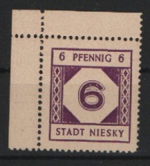 Deutschland- OST, Lokalausgaben, Nisky, 1946, Mi.- Nrn.: 1 vom ER, **, Qualitätsstück!