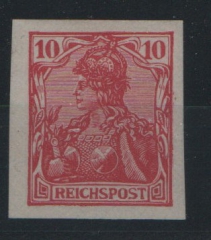 DR, Germania- Reichspost, Mi.- Nr.: 56 PFä U, *, akt. Attest Kroschel, VPEX; fehlerfrei! Sehr selten!