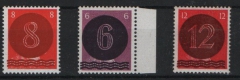 SBZ, West- Sachsen, 1945, Mi.- Nrn.: AI- III , **, Kabinettsatz