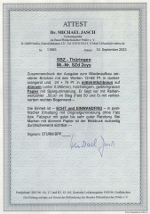 Thüringen, 1946, SZd Mi.- Nr.: 2 c yy, **, mit Fotoattest Dr. Jasch BPP, echt und einwandfrei!