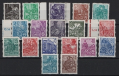 DDR, 1953, Mi.- Nrn.: 405- 422 (incl. 413 XII!), **,  Der II. 5- Jahrplansatz, kpl. Qualitätssatz!