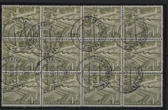 Berlin, 1949, Mi.- Nrn.: 57 (12x!), gestempelt, spektakuläre Einheit, in guter Bedarfsqualität!