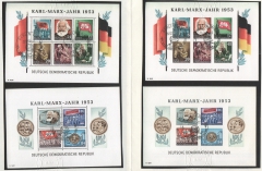 DDR, 1953, Mi.- Nrn.: Bl. 8/9 A/B, gestempelt, Fotoattest Meyer BPP: echt + einwandfrei! Je mit passendem Sonderstempel!