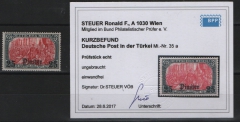 DAP Türkei, 1905 / 13, Mi.- Nrn.: 35 a, *! Befund Steuer BPP: e+e! Sehr selten!