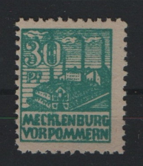 SBZ- MVP, 1946, Mi.- Nr.: 39 y b, **, Fotoattest Kramp BPP: echt + einwandfrei Top- Rarität!