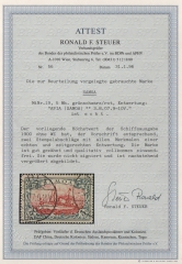 Dt. Kolonien, Samoa, 1900, Mi.- Nrn.: 7- 19, gestempelt, Mi.- Nrn.: 12- 18 je gepr. / signiert (meist BPP) Nr.: 19 mit FA e+e BPP! Sehr selten!