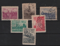 III. Reich / Dt. Bes., Estland, 1941, Mi.- Nrn.: 4- 9, gestempelt