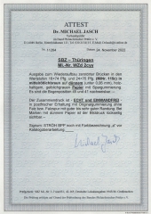 Thüringen, 1946, WZd Mi.- Nr.: 2 c yy, **, mit Fotoattest Dr. Jasch BPP, echt und einwandfrei!