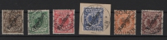 Dt. Kolonien, Karolinen, 1900, Mi.- Nrn.: 1 II - 6 II, gestempelt! Mi.- Nr.: 4 II tiefstgeprüft Mannsfeld! Selten!