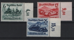 III. Reich, 1939, Mi.- Nr.: 695- 97, je vom SR, kpl.- Satz, **, Qualitätsatz! Selten!