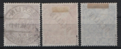 Berlin, 1948, Mi.- Nr.: 18- 20, 2- 5 Mk. Schwarz- Aufdruck, gestempelt! Je tiefstgeprüft Schlegel BPP! Luxusstücke! Selten!