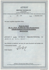 DR, Infla, 1923, Mi.- Nr.: 330 BP, gestempelt, Luxusstück, akt. Attest Weinbuch BPP: echt und einwandfrei! Sehr selten!