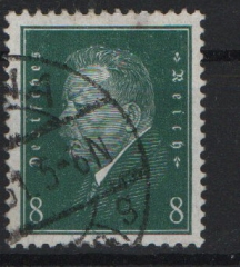 DR / Weimar, 1928, Mi.- Nr.: 412 z, gestempelt (!), geprüft Schlegel BPP! Kabinettstück! Sehr selten!