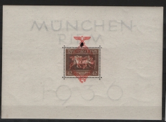 III. Reich, 1937, Mi.- Nr.: Bl. 10, **!, tiefgeprüft Schlegel BPP! Qualitätsstück! Selten!