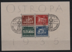 III. Reich, 1935, Mi.- Nr.: Bl. 3, gestempelt mit ESST!, Fotoattest Schlegel BPP: echt und einwandfrei! Selten!