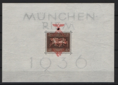 III. Reich, 1937, Mi.- Nr.: Bl. 10, **! Qualitätsstück! Selten!