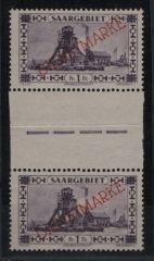 Saargebiet, 1927, Mi.- Nr.: D20 ZS , **, Kabinettstück! Selten!