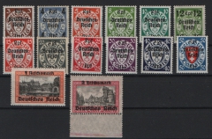 III. Reich, 1939, Mi.- Nrn.: 716- 729, der Danzig- Abschieds- Satz, **,! Selten!