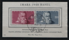 Schweiz, 1948, Mi.- Nr.: Bl. 13, gestempelt! Selten!