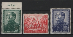 DDR, 1951, Mi.- Nrn.: 286- 88, Der Chinesensatz, **, je tiefstgeprüft Gerhardt BPP! Luxussatz!