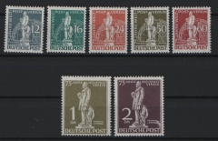 Berlin, 1949, Mi.- Nrn.: 35- 41, **, !Der Stephan- Satz, kpl. Satz! Je tiefstgeprüft Schlegel BPP! Luxus!