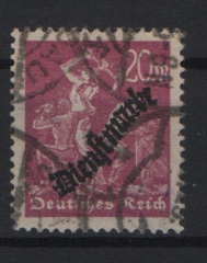 DR, Infla, 1923, Mi.- Nr.: D 75 Y, gestempelt, geprüft Infla / Weinbuch BPP! Bedarfsstück! Selten!