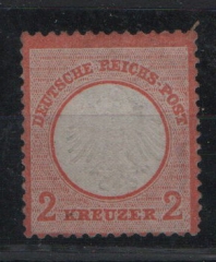Dt. Kaiserreich, Brustschilder, 1872, Mi.- Nr.: 8, (*)! Signiert! Seltenes Kabinettstück!