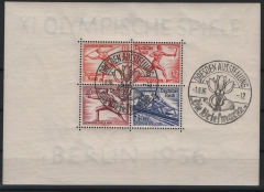 III. Reich, 1936, Mi.- Nr.: 6 z, gestempelt, doppelt tiefstgeprüft Schlegel BPP! Selten! Mit seltenem Sonderstempel!