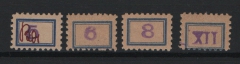 D. - OST, Lokalausgaben, Fredersdorf, 1945, Mi.- Nrn.: 101 b, 102- 104 b, ** , FA Dr. Harder BPP: e+e! Luxusstücke!