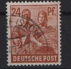 Kontrollrat, 1947, Mi.- Nr.: 951 c, gestempelt, Farbgeprüft Bernhöft / tiefgeprüft Schlegel BPP! Gutes Bedarfsstück, sehr selten!
