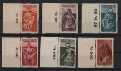 Saargebiet, 1934, Mi.- Nr.: 172- 77, **, (+ 171, *, je mit Sr., hier mit Falz), dekorativ!