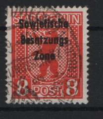 SBZ, Allgemeine Ausgaben, 1948, Mi.- Nr.: 202 v x DDII, gestempelt, geprüft Zierer BPP! Selten!