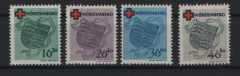 FRZ, Württemberg- Hohenzollern, 1949, Mi.- Nrn.: 40 A - 43 A, **, Kabinettsatz!
