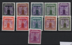 D. - OST, Lokalausgaben, Fredersdorf, 1945, Mi.- Nrn.: FO 132- 134, FO 169 b, u.a. (insges. 11 Stk.), ** , je signiert / geprüft Sturm!