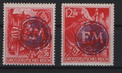 D. - OST, Lokalausgaben, Fredersdorf, 1945, Mi.- Nr.: F 909 + F 910, ** , signiert / geprüft Sturm!