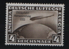 III. Reich, 1933, Mi.- Nr.: 498, 4 Mk. Chikagofahrt, **, tiefgepr. Schlegel BPP! Selten!