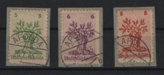 Deutschland- OST, Lokalausgaben, Apolda, 1945, Mi.- Nrn.: 1- 3, je auf Briefstück, Luxusstücke!